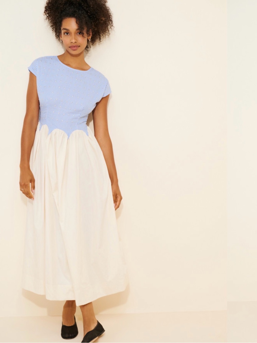 Stripe Monika Maxi Dress by Never Fully Dressed Size 4